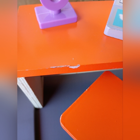 Wooden Doll Furniture And 1 Barbie Doll Lot. - Picture 3 of 10